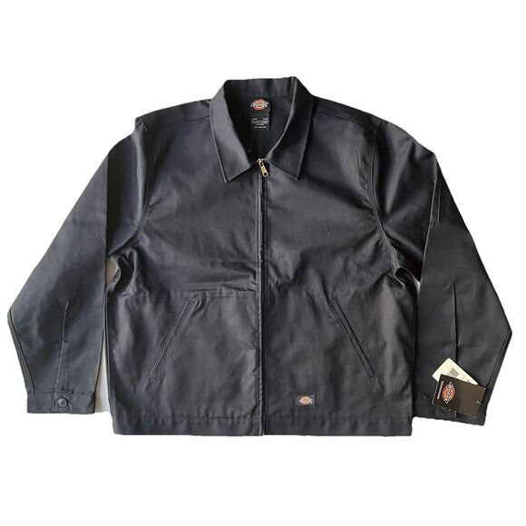 Dickies Mens Unlined Eisenhower Jacket Canvas Work Coat JT75 Dark Navy XL Reg - Picture 2 of 16